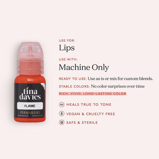 Flame - Tina Davies Lust Lip Perma Blend
