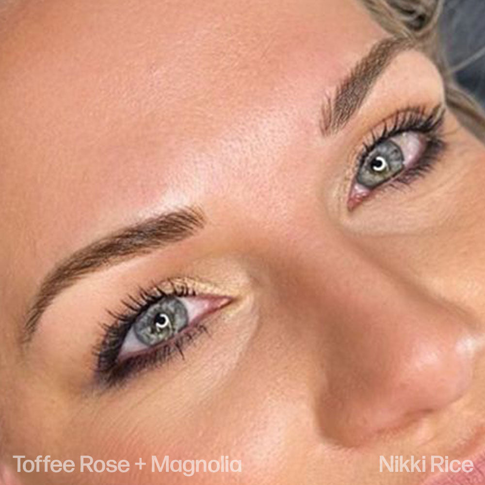 Toffee Rose and Magnolia Perma Blend Heritage Collection with Red 210