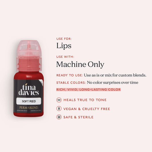 Soft Red - Tina Davies Lust Lip Perma Blend