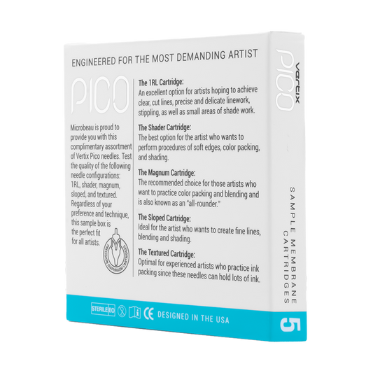 Vertix Pico 5 Needle Sample Box Darklab Tattoo Supplies