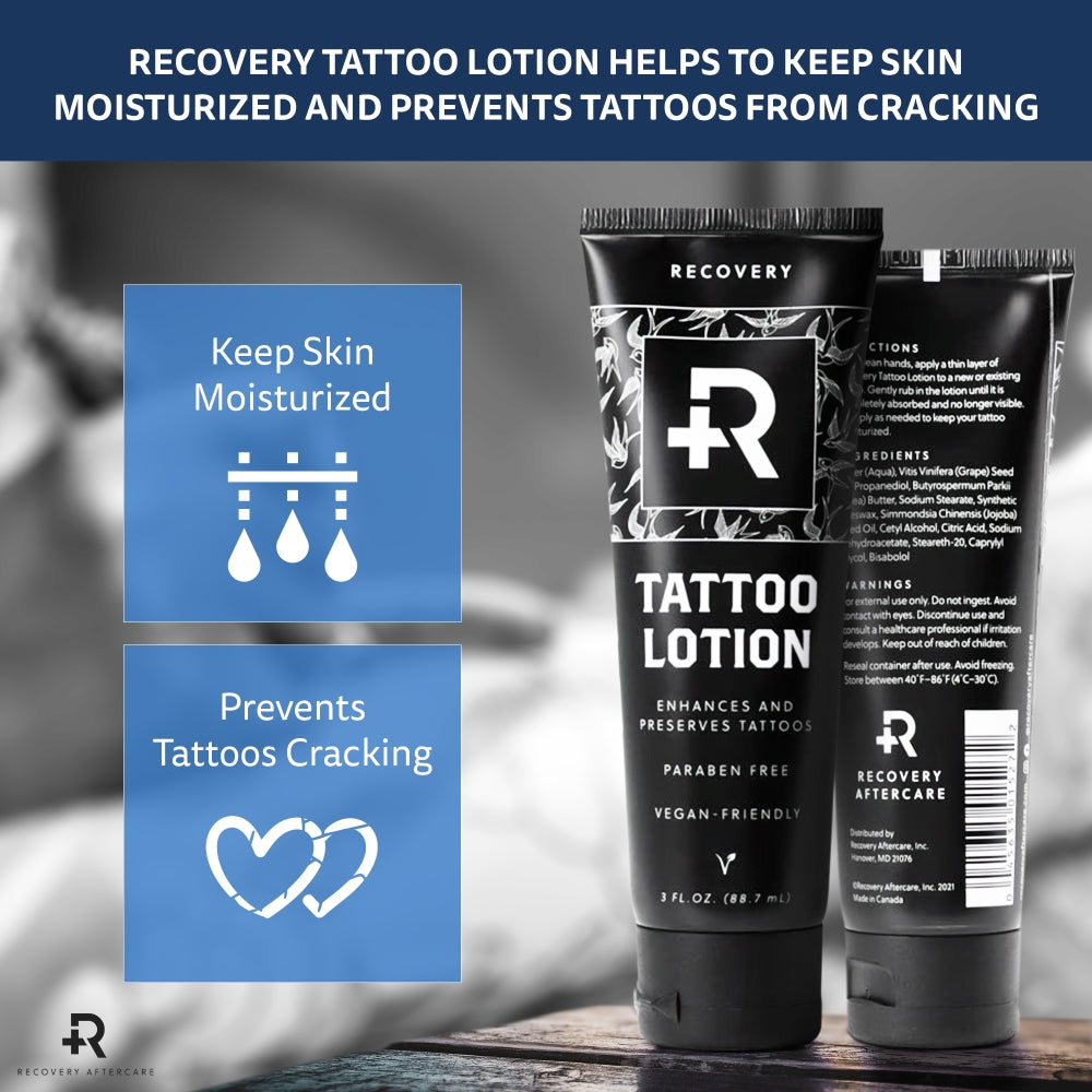 Recovery Tattoo Lotion — 3oz Tube - Painful PleasuresRecovery Tattoo Lotion