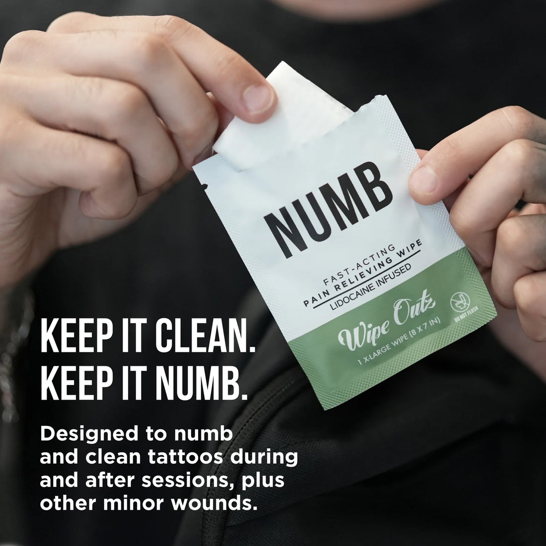 Wipe Outz™ Numbing Tattoo Wipes — Lidocaine Infused