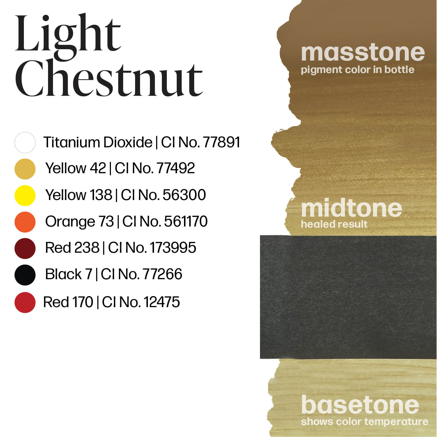 Chestnut Ii Color LUXE - Light Chestnut | Perma Blend Pigments