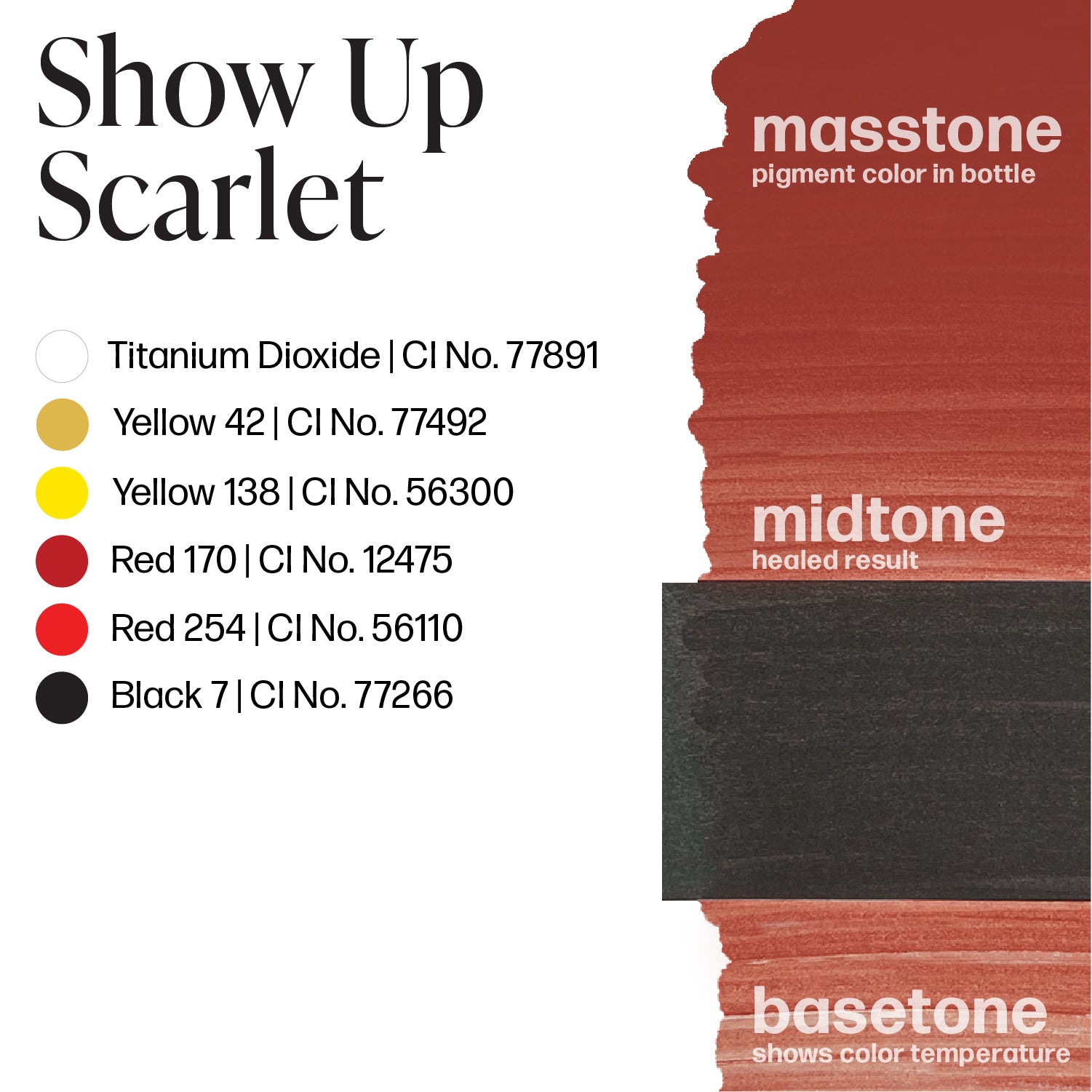 Color Drawdown LUXE Show Up Scarlet - Vicky Martin Unstoppable Areola - 1/2 oz - Perma ...