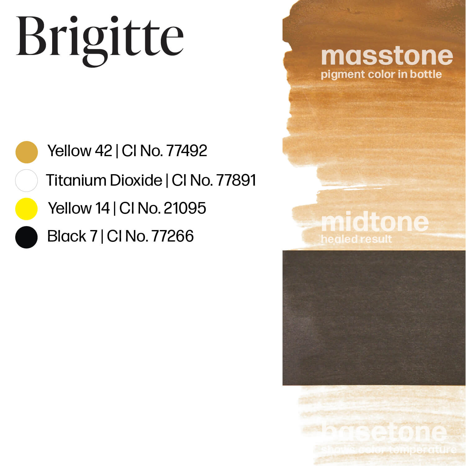 Perma Blend Brigitte Brow Ink Masstone Midtone Basetone